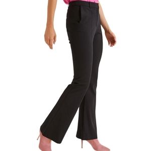 Boden NEW Bi-Stretch Flare Trousers Black